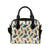 Kingfisher Bird Pattern Print Design 04 Shoulder Handbag