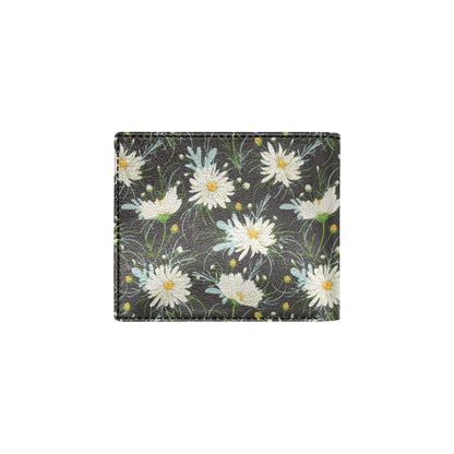 Daisy Pattern Print Design DS08 Men's ID Card Wallet