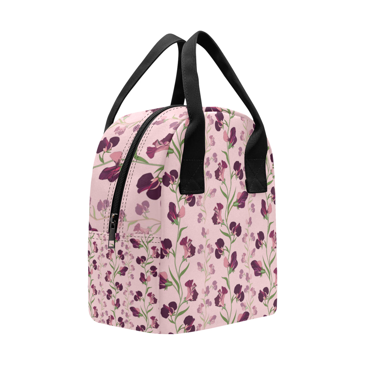 Peony Pattern Print Design PE09 Insulated Lunch Bag