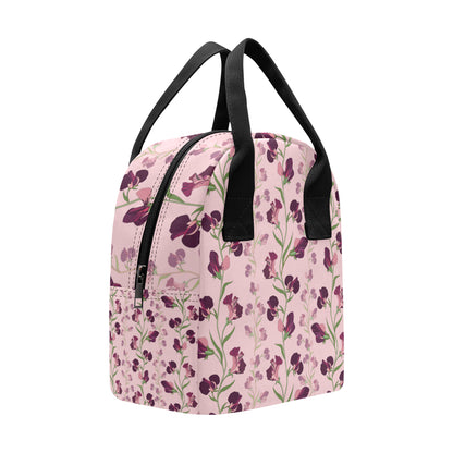 Peony Pattern Print Design PE09 Insulated Lunch Bag