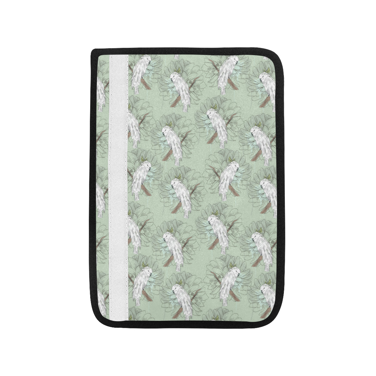 Cockatiel Pattern Print Design 01 Car Seat Belt Cover