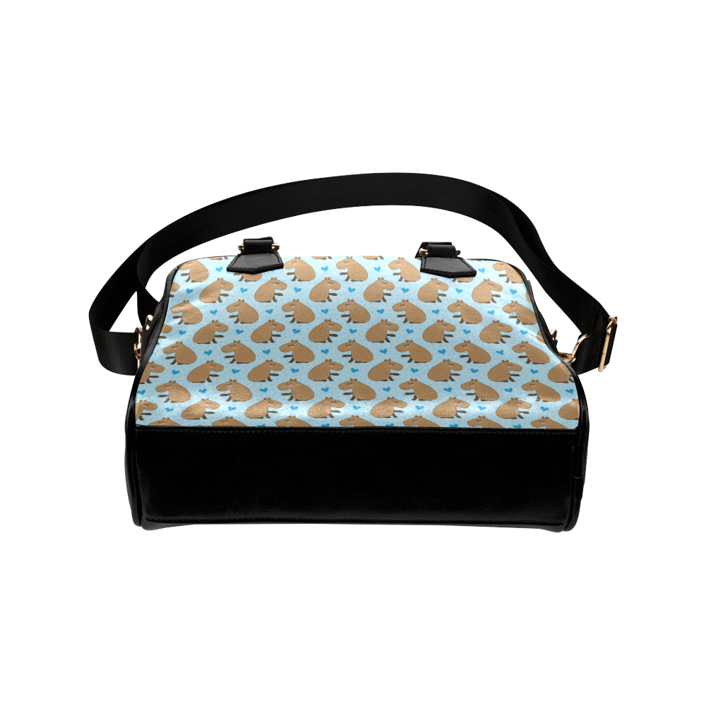 Capybara Pattern Print Design 01 Shoulder Handbag