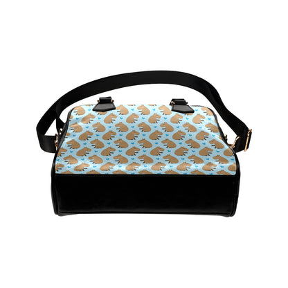 Capybara Pattern Print Design 01 Shoulder Handbag