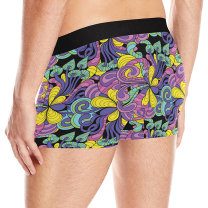 Psychedelic Pattern Print Design A04 Men's Boxer Briefs