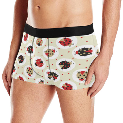Ladybug Pattern Print Design 03 Men's Boxer Briefs