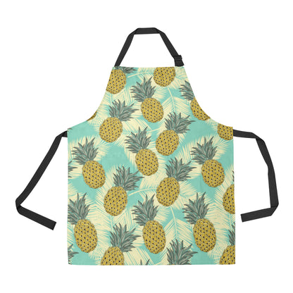 Pineapple Pattern Print Design PP03 Apron with Pocket
