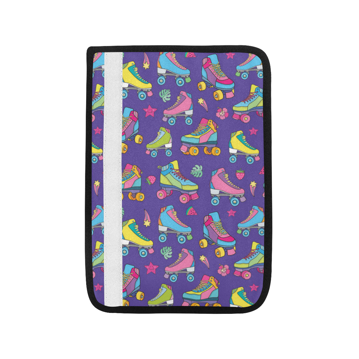 Roller skate Colorful Pattern Print Design A05 Car Seat Belt Cover