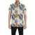 Colorful Tropical Palm Leaves Men's Short Sleeve Button Up Shirt