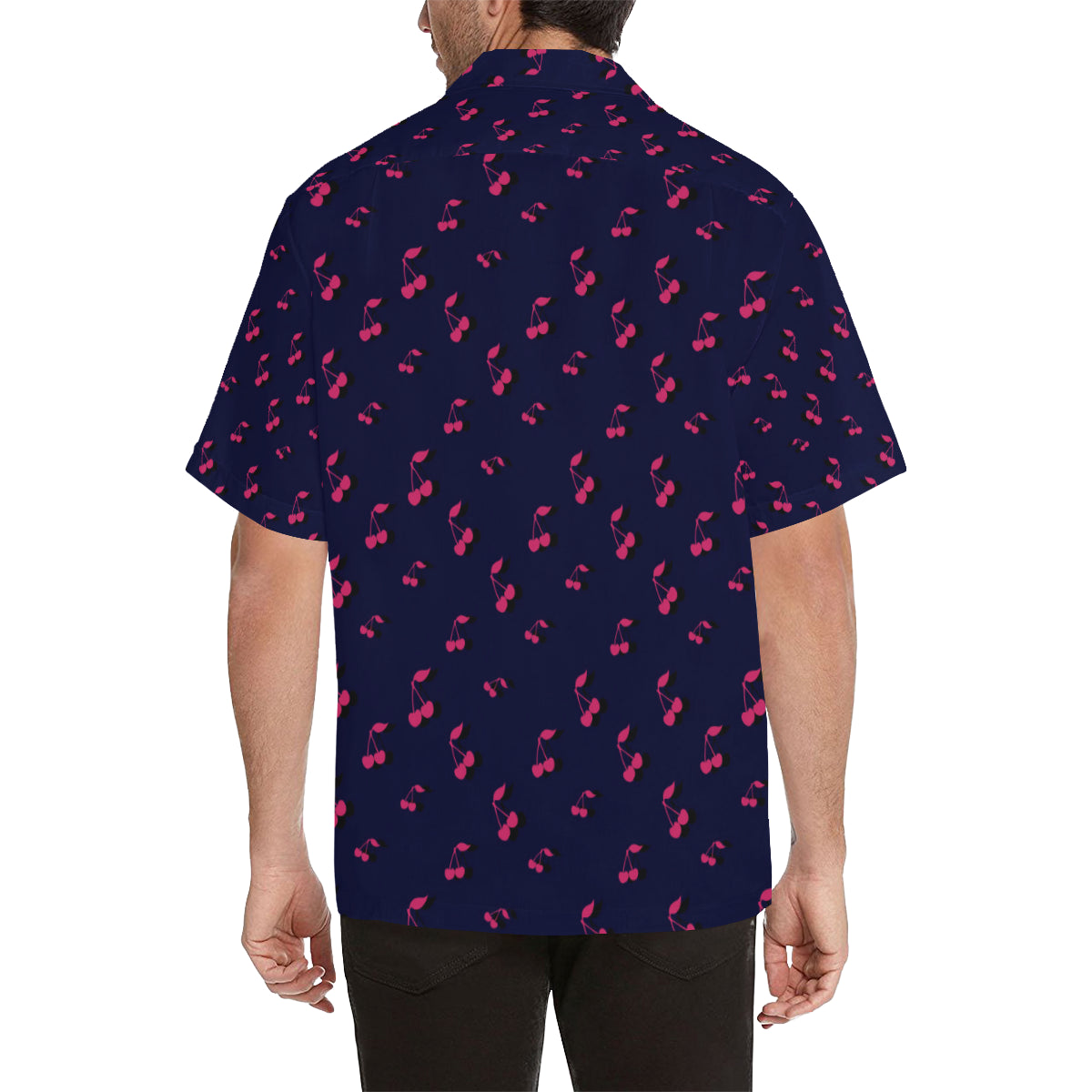 Cherry Pattern Print Design 02 Men's Hawaiian Shirt