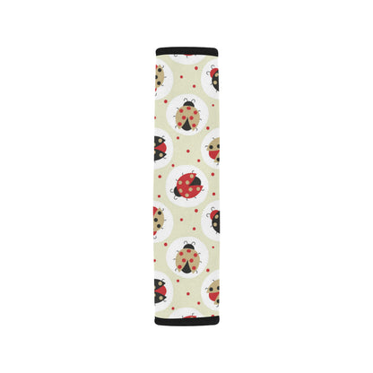 Ladybug Pattern Print Design 03 Car Seat Belt Cover