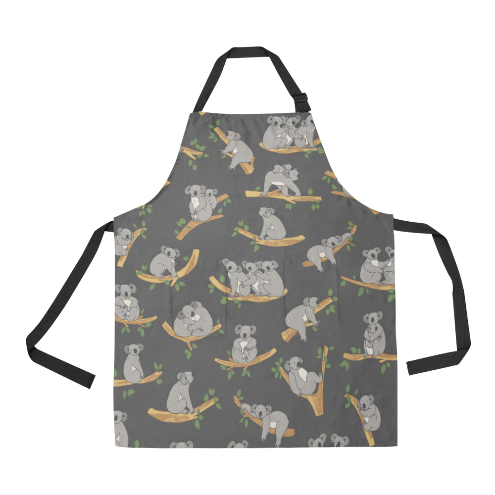 Koala Pattern Print Design 07 Apron with Pocket