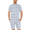 Bluebird Pattern Print Design 01 Men's Romper