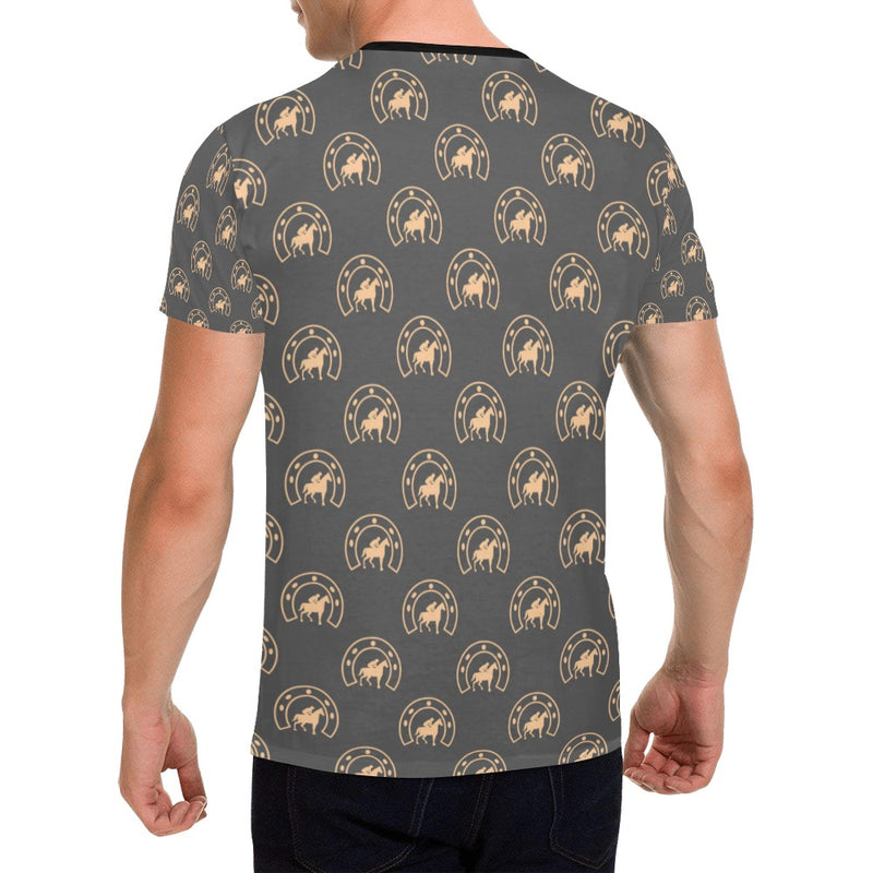 Horseshoe Print Design LKS306 Men's All Over Print T-shirt