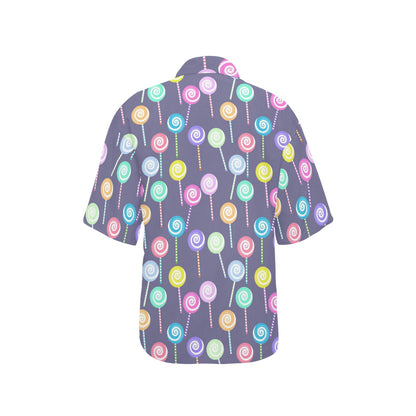 Lollipop Pattern Print Design LL03 Women's Hawaiian Shirt