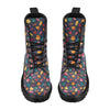 Elm Leave Colorful Print Pattern Women's Boots