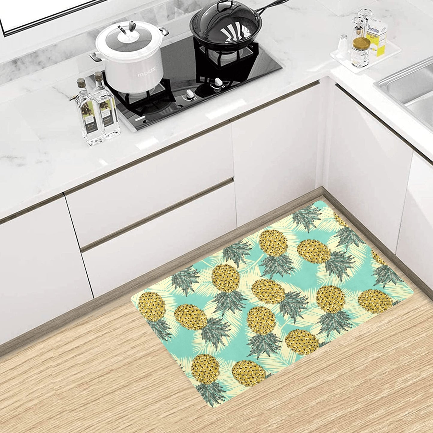 Pineapple Pattern Print Design PP03 Kitchen Mat