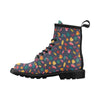 Elm Leave Colorful Print Pattern Women's Boots