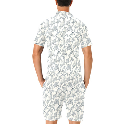 Sea Turtle Print Design LKS304 Men's Romper