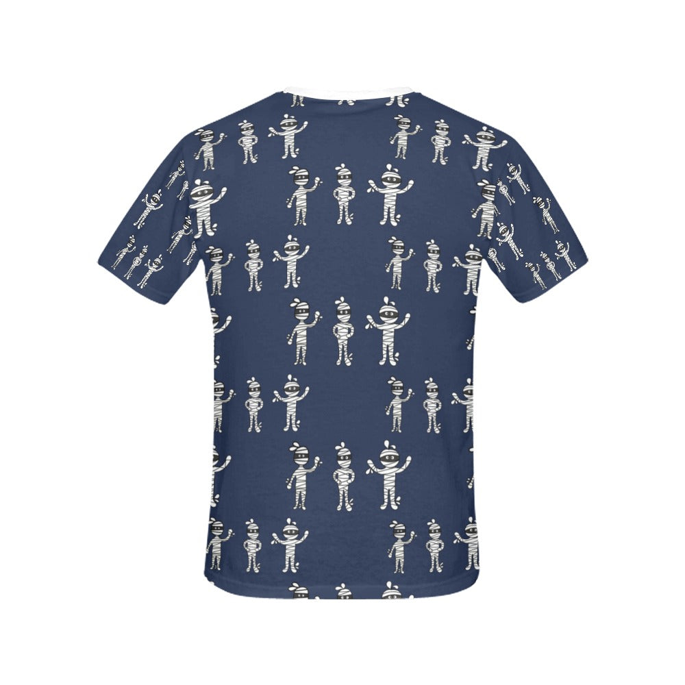 Mummy Print Design LKS306 Women's  T-shirt