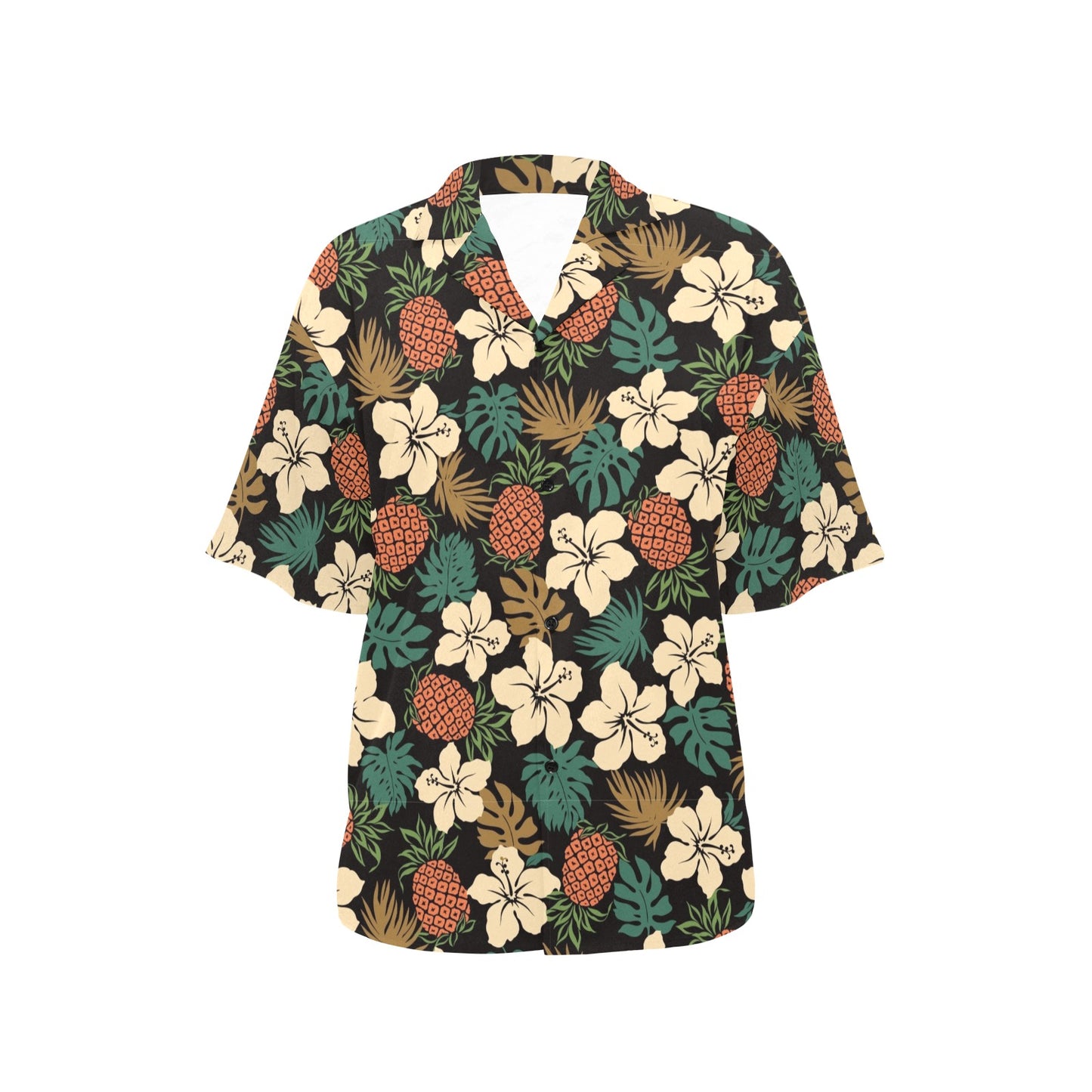 Hawaiian Themed Pattern Print Design H08 Women's Hawaiian Shirt