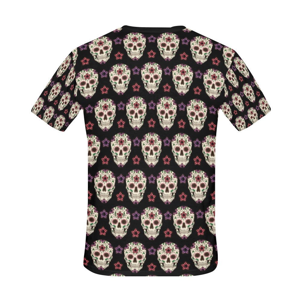Sugar Skull Print Design LKS304 Men's All Over Print T-shirt