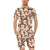 Emoji Monkey Print Pattern Men's Romper