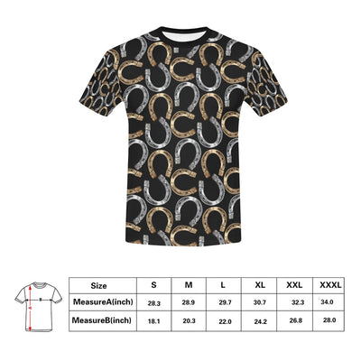 Horseshoe Print Design LKS305 Men's All Over Print T-shirt