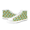 Angelfish Print Design LKS402 High Top Women's White Shoes