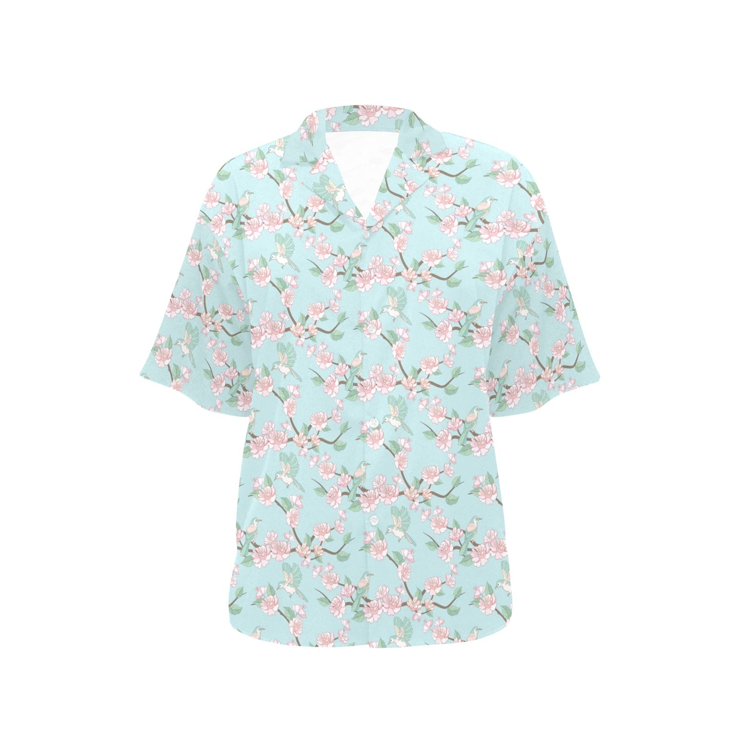 Cherry Blossom Pattern Print Design 02 Women's Hawaiian Shirt