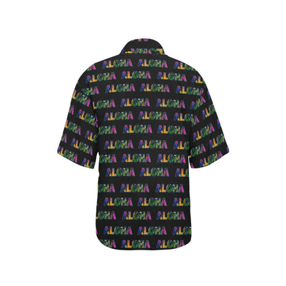 Aloha Hawaii Neon Women's Hawaiian Shirt