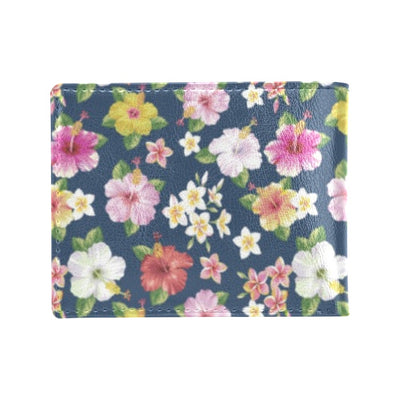 Hibiscus Sweet Print Design LKS304 Men's ID Card Wallet