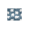 Polar Bear Pattern Print Design A01 Men's ID Card Wallet