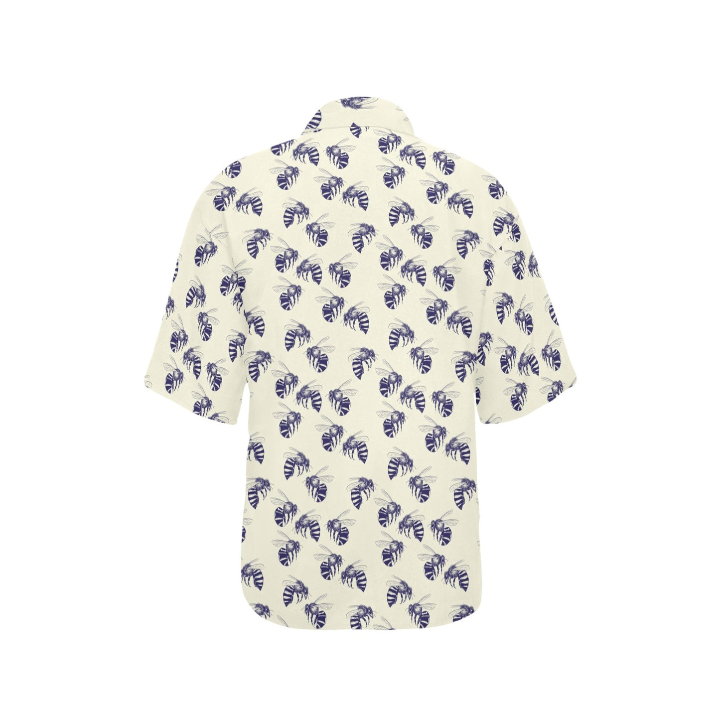 Bee Pattern Print Design 02 Women's Hawaiian Shirt