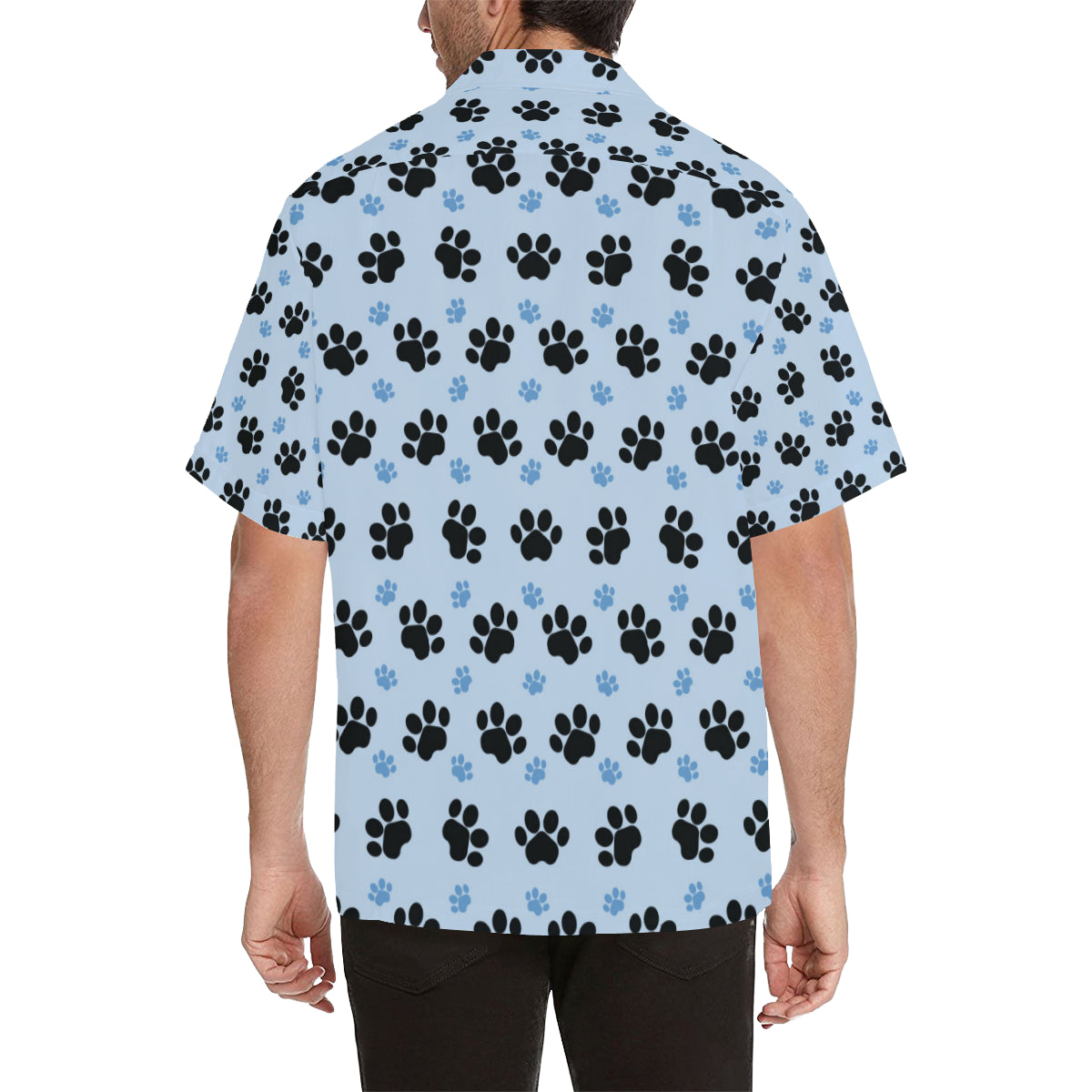 Paw Pattern Print Design A04 Men's Hawaiian Shirt