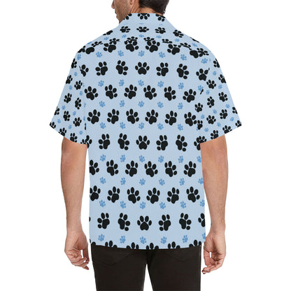 Paw Pattern Print Design A04 Men's Hawaiian Shirt