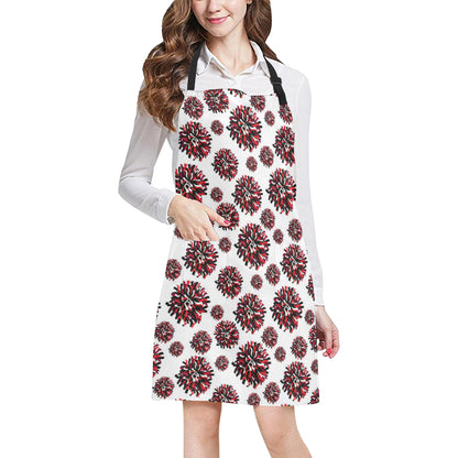 Cheerleader Pattern Print Design 01 Apron with Pocket
