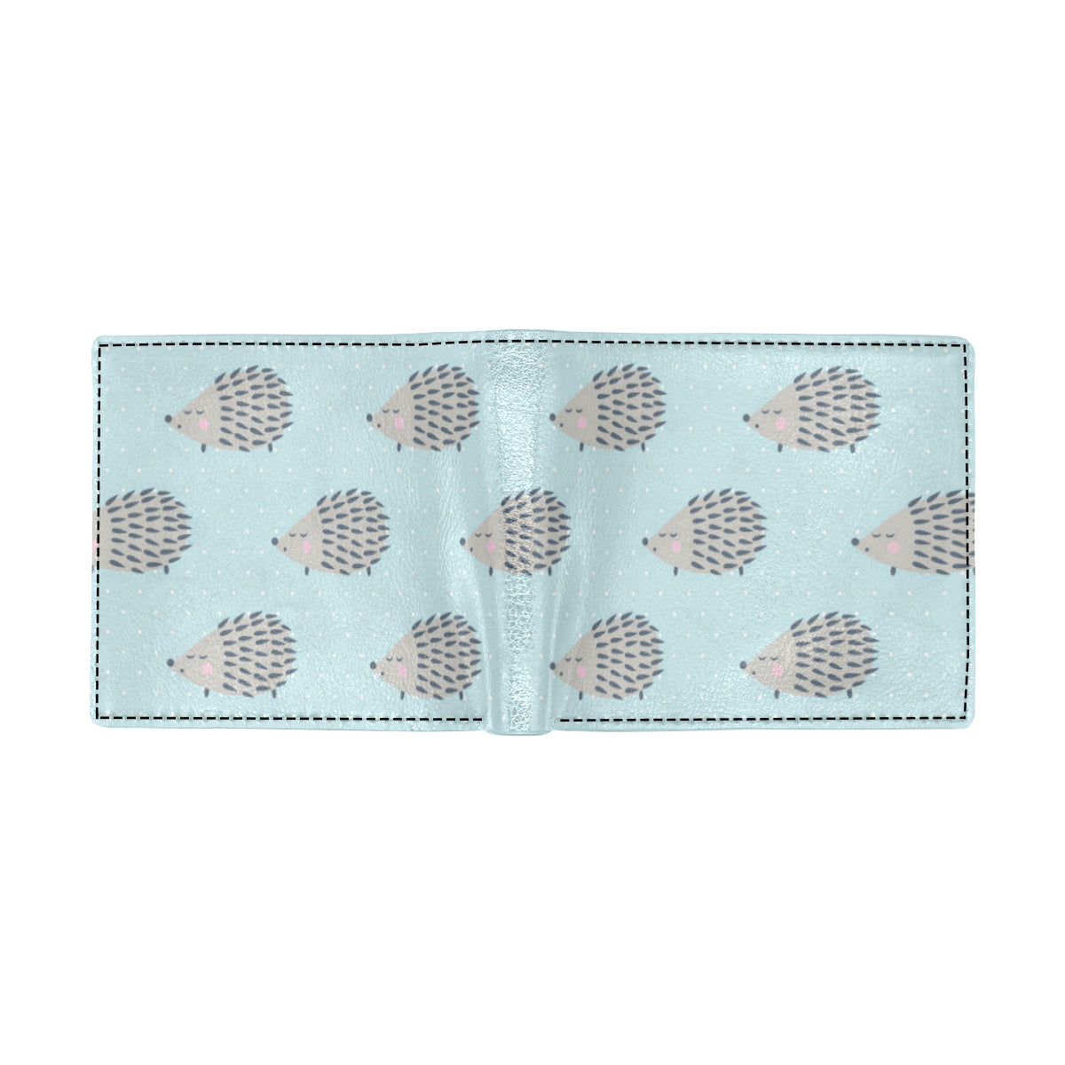 Hedgehog Pattern Print Design 02 Men's ID Card Wallet