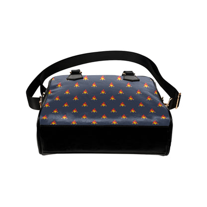 Campfire Pattern Print Design 02 Shoulder Handbag