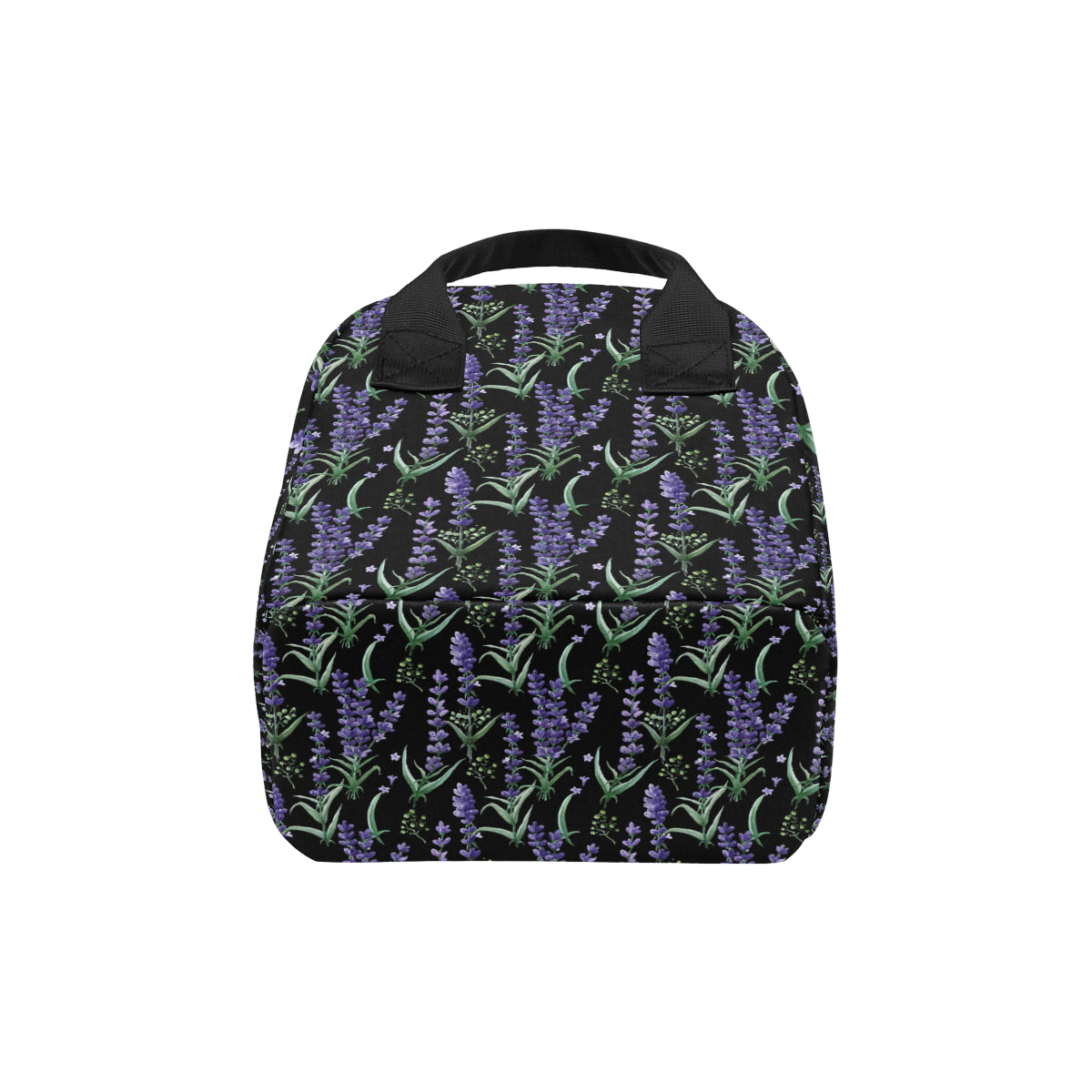 Lavender Pattern Print Design LV01 Insulated Lunch Bag
