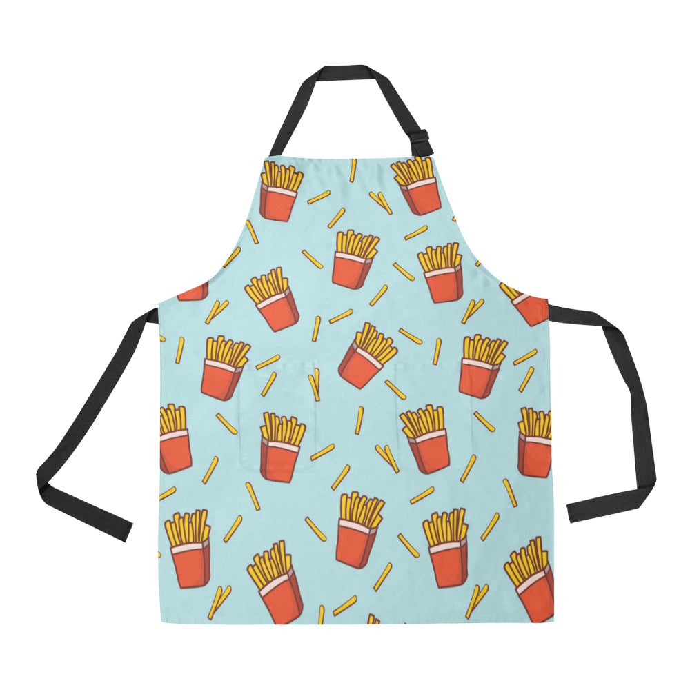 French Fried Pattern Print Design 02 Apron with Pocket