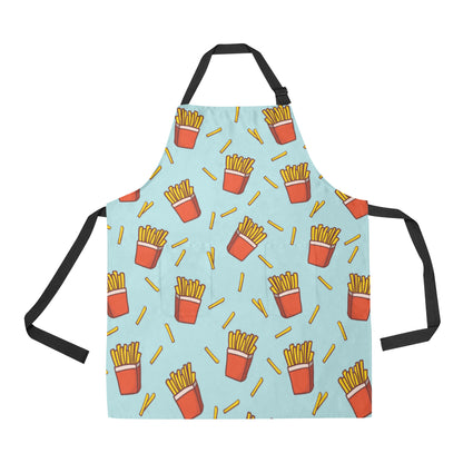French Fried Pattern Print Design 02 Apron with Pocket