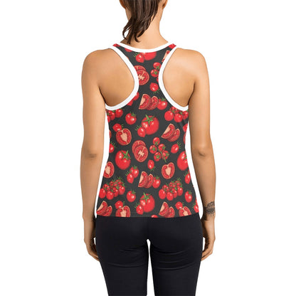 Tomato Print Design LKS303 Women's Racerback Tank Top