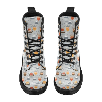 Vikings Print Design LKS307 Women's Boots