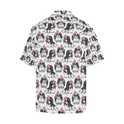 Japanese Chin Pattern Print Design 01 Men's Hawaiian Shirt