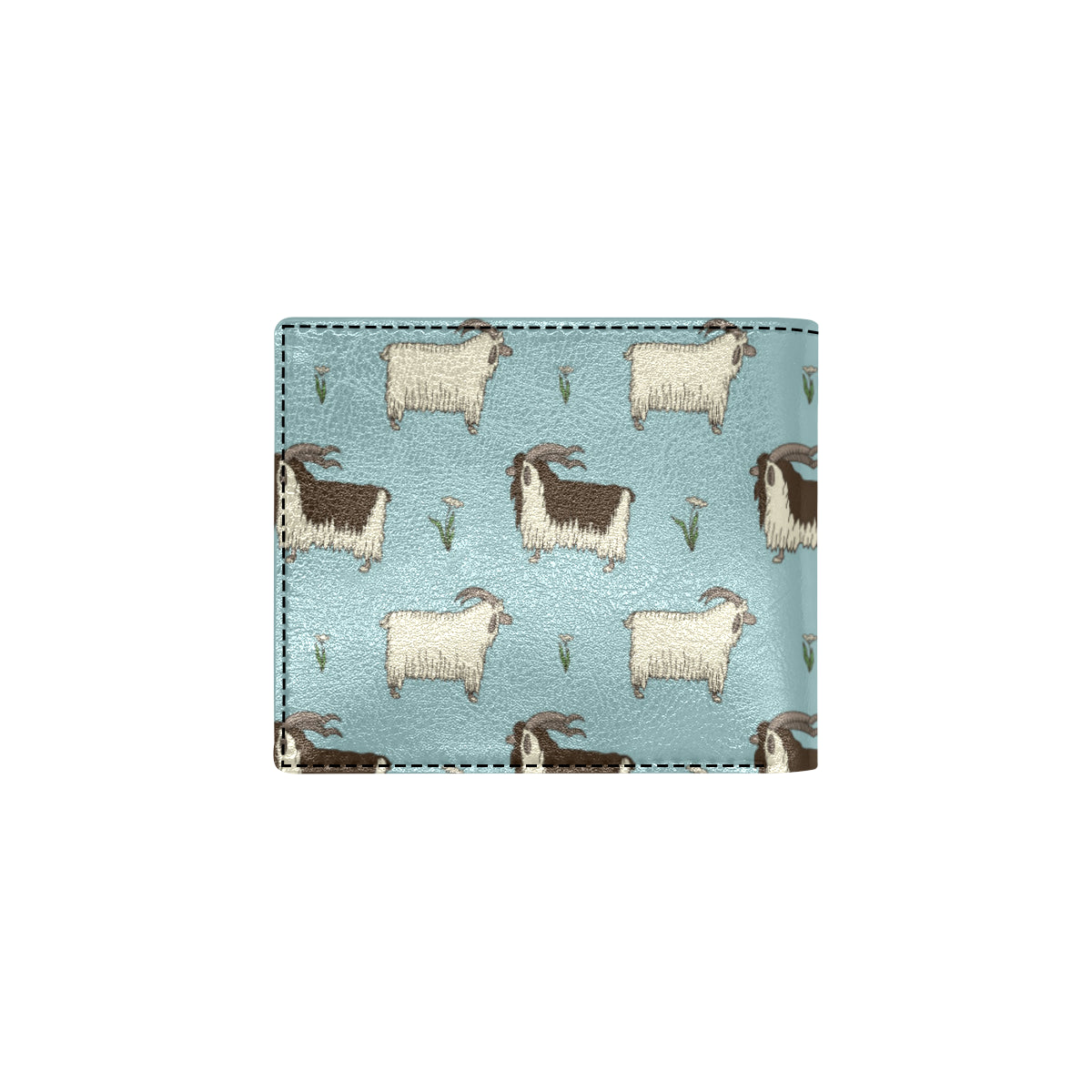 Goat Pattern Print Design 02 Men's ID Card Wallet