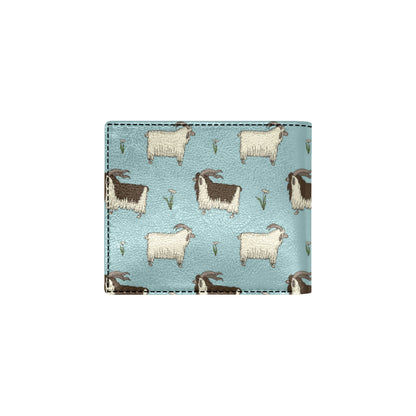 Goat Pattern Print Design 02 Men's ID Card Wallet