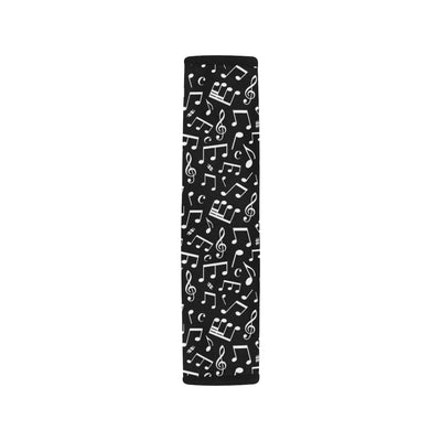 Music Note Black white Themed Print Car Seat Belt Cover