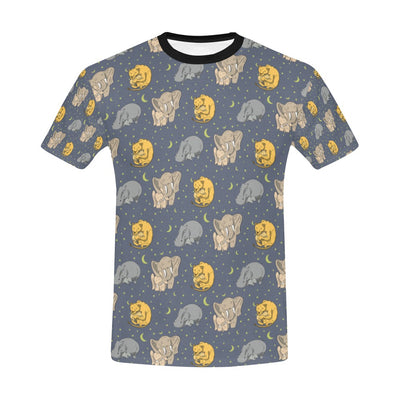 Safari Elephant Lion Print Design LKS303 Men's All Over Print T-shirt