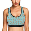 Angel Wings Pattern Print Design 03 Sports Bra