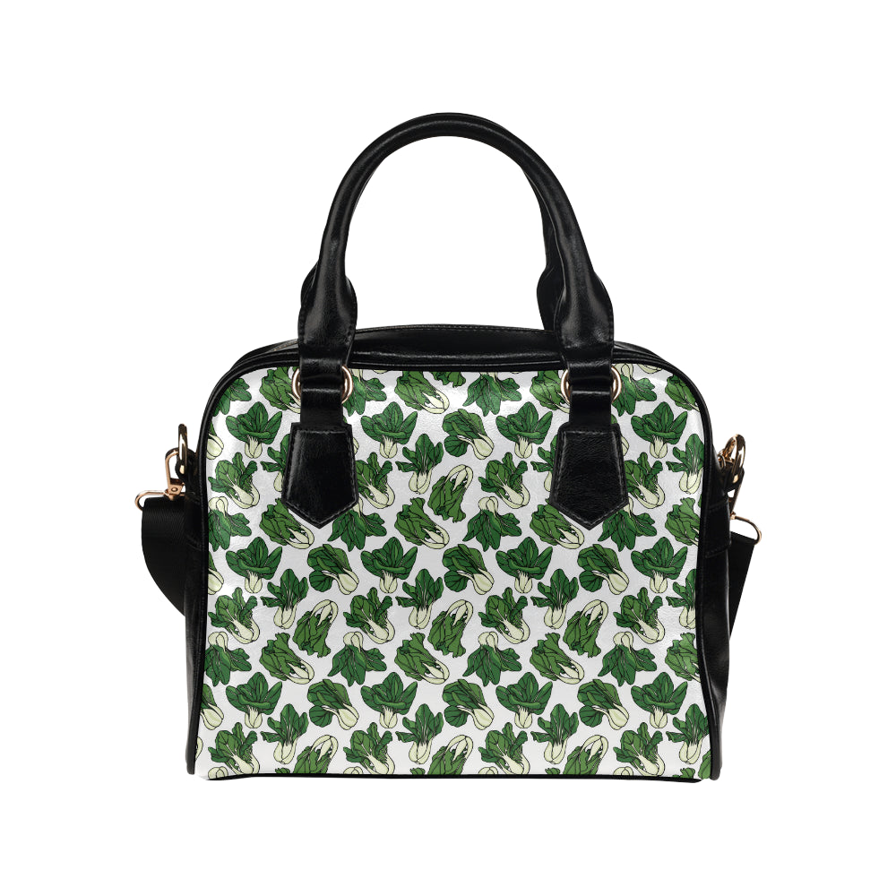Bok Choy Pattern Print Design 02 Shoulder Handbag